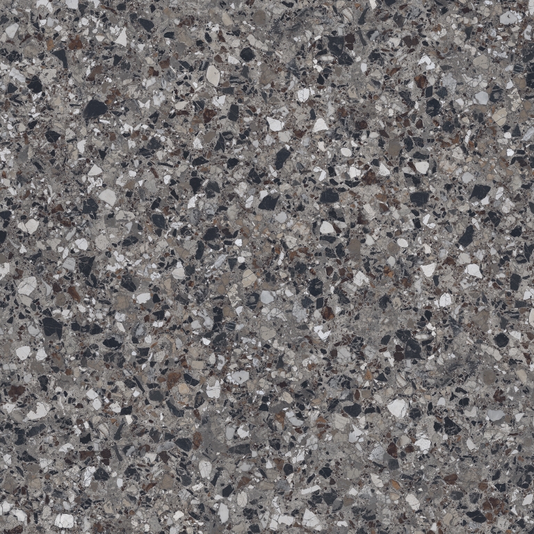 MILZETTI - 47X47 PEBBLE, DARK, POLISHED
